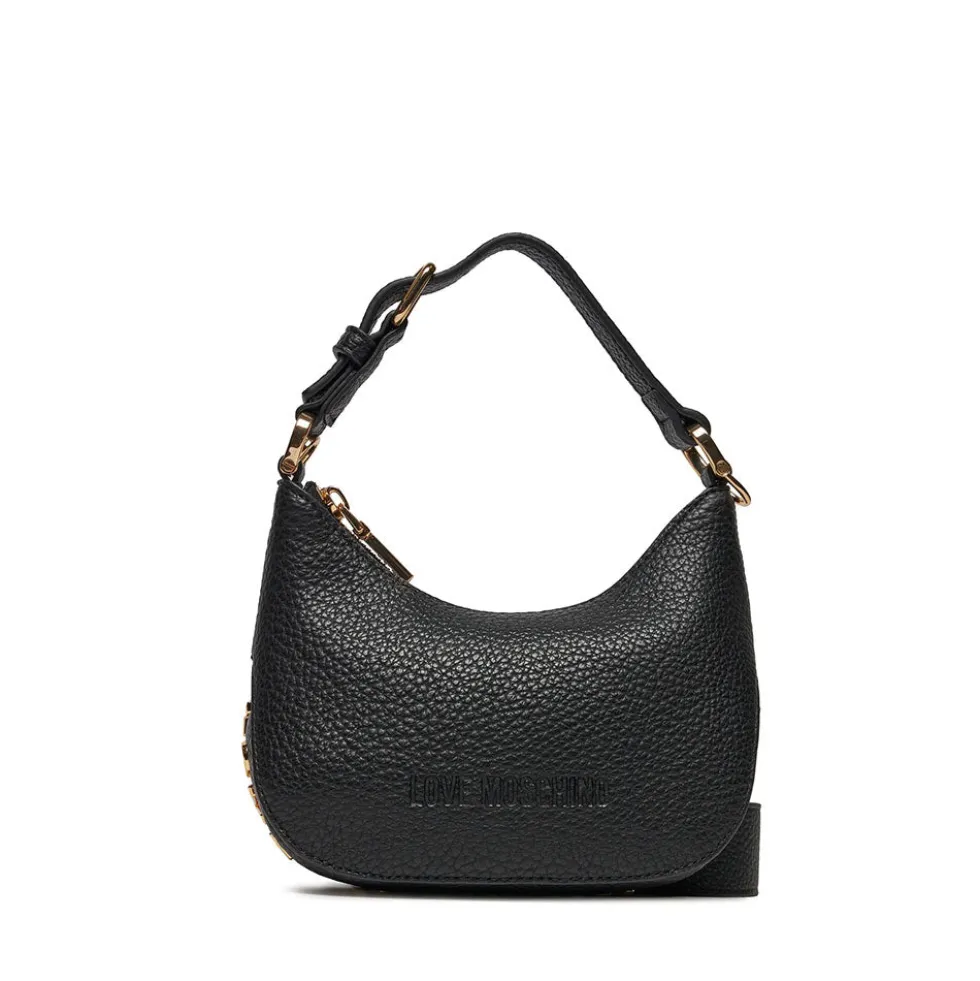 Hobo Bag Mini LOVE MOSCHINO linea Giant Logo colore Nero