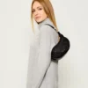 Hobo Bag Small con Tracolla LIU JO in Nylon Nero con Stampa Logo All Over