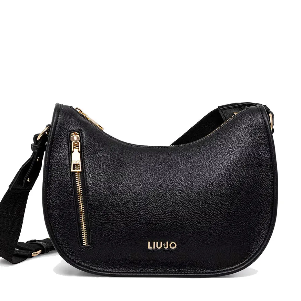 Hobo Bag Small Donna LIU JO Better stampa Bottalata Nera