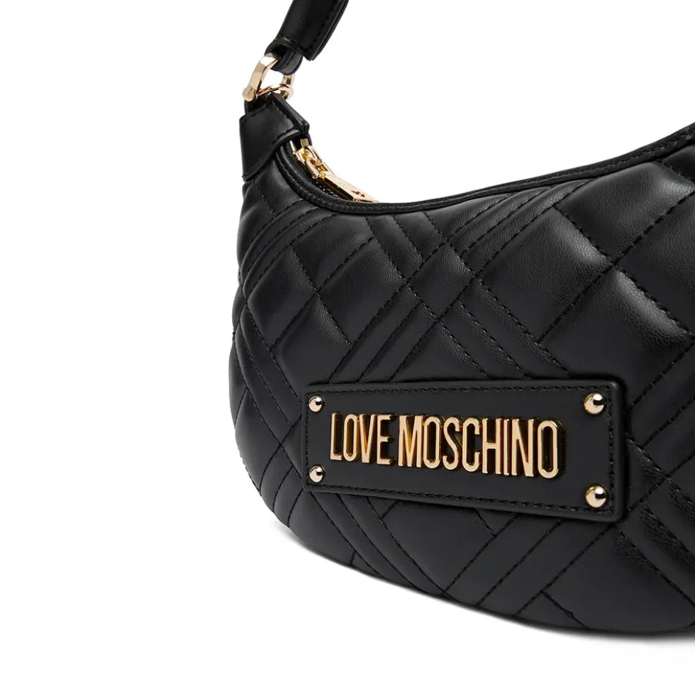 Hobo Bag Small Trapuntata LOVE MOSCHINO linea Quilted colore Nero