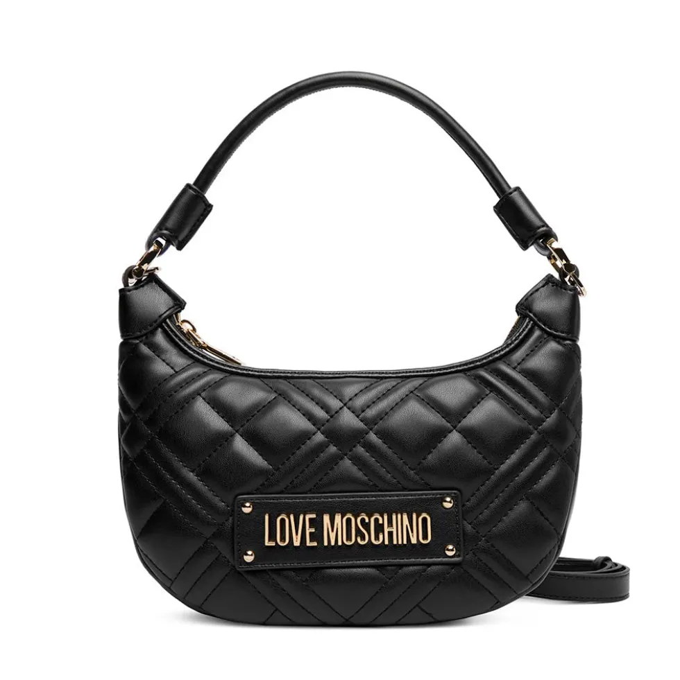 Hobo Bag Small Trapuntata LOVE MOSCHINO linea Quilted colore Nero