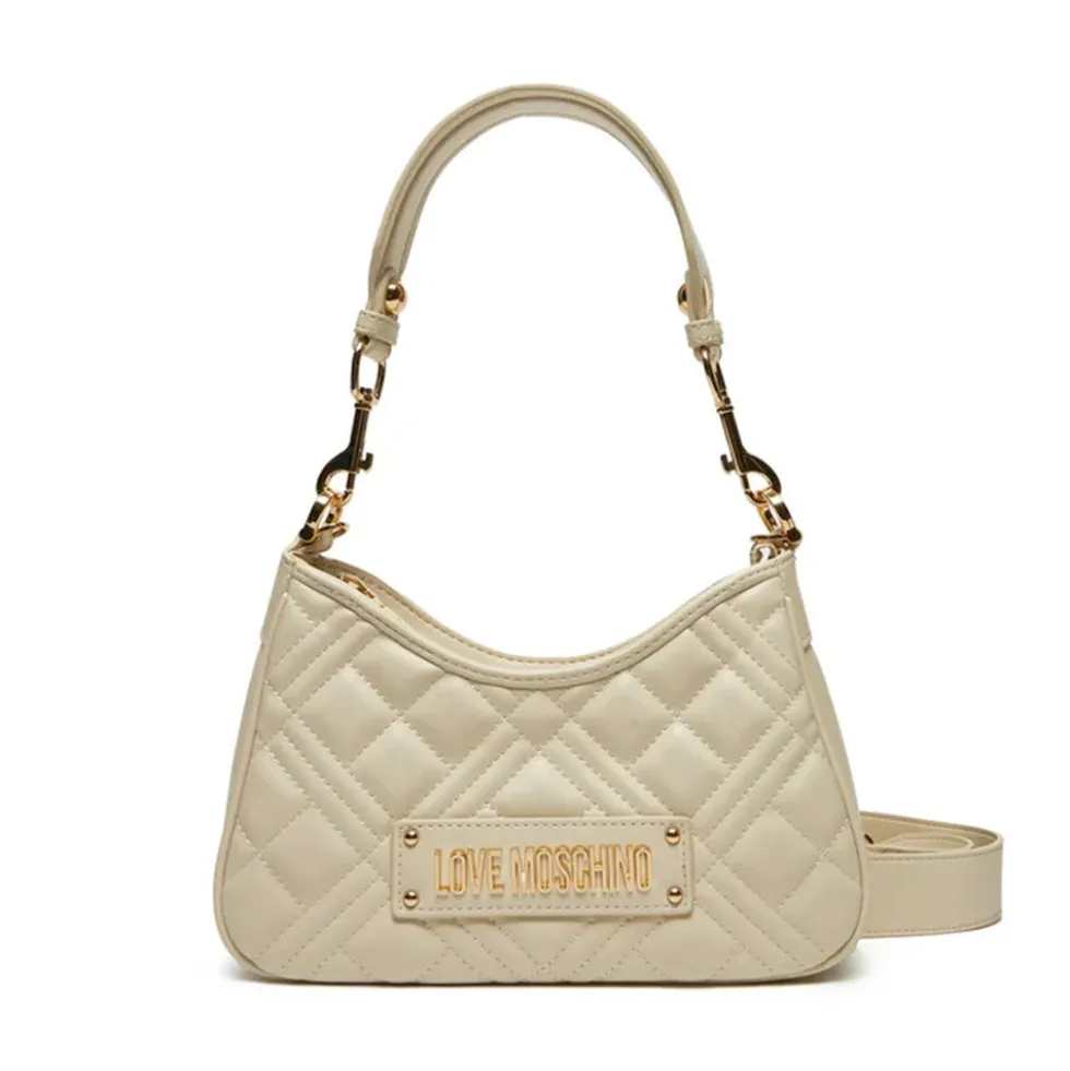 Hobo Bag Trapuntata LOVE MOSCHINO linea Quilted Avorio