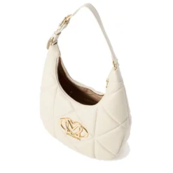 Hobo Bag Trapuntata LOVE MOSCHINO linea Embossed Avorio