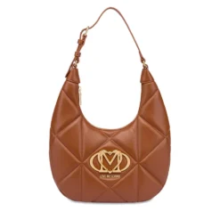 Hobo Bag Trapuntata LOVE MOSCHINO linea Embossed color Castagna