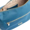 Mezzaluna Grande a Tracolla 1A Classe Alviero Martini linea Breeze Nylon Blu Pacifico LB84