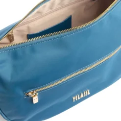 Mezzaluna Grande a Tracolla 1A Classe Alviero Martini linea Breeze Nylon Blu Pacifico LB84