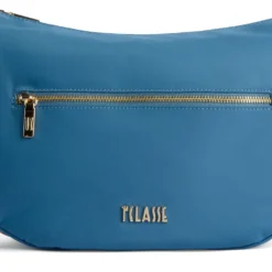Mezzaluna Grande a Tracolla 1A Classe Alviero Martini linea Breeze Nylon Blu Pacifico LB84