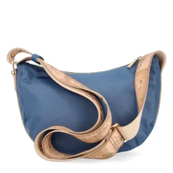 Mezzaluna Piccola a Tracolla 1A Classe Alviero Martini linea Breeze Nylon Blu Pacifico GZ67