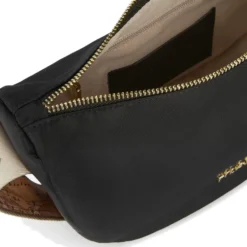Mezzaluna Piccola a Tracolla 1A Classe Alviero Martini linea Breeze Nylon Nero GZ67