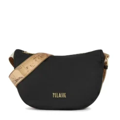 Mezzaluna Piccola a Tracolla 1A Classe Alviero Martini linea Breeze Nylon Nero GZ67