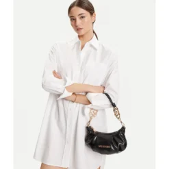 Mini Hobo Bag Donna LOVE MOSCHINO linea Jewel Nera