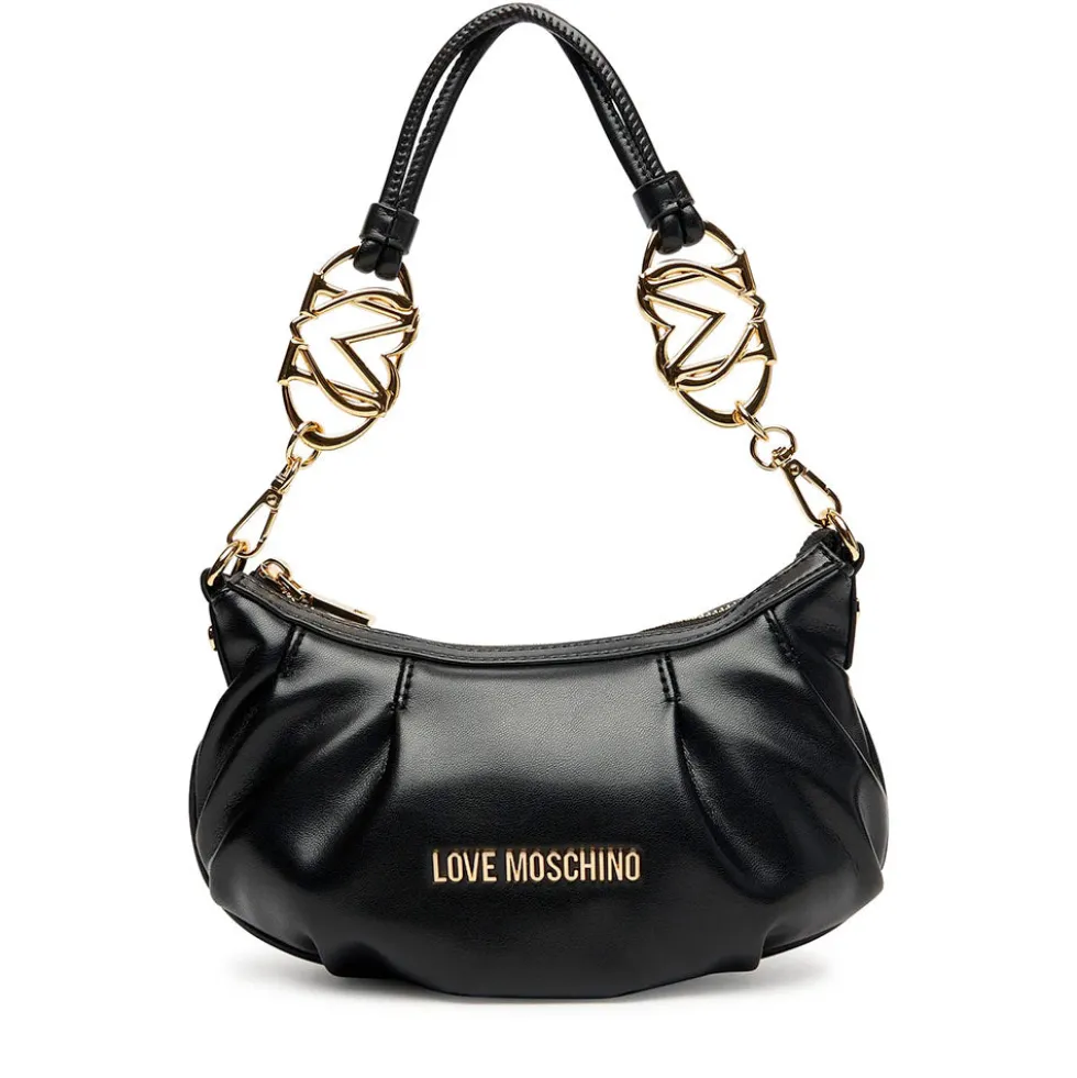 Mini Hobo Bag Donna LOVE MOSCHINO linea Jewel Nera