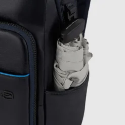 PIQUADRO Zaino Uomo in Pelle Blu con Porta IPad Linea Blue Square - CA5574B2V