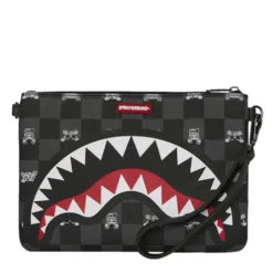 Pochette con Tracolla SPRAYGROUND stampa Gray Peeking Character Check