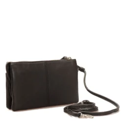 Pochette Donna a Tracolla GIANNI CONTI in Pelle Liscia Nera 585522