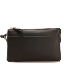 Pochette Donna a Tracolla GIANNI CONTI in Pelle Liscia Nera 585522