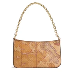 Pochette Donna con Catena 1A Classe Alviero Martini linea Vela Bag in Nappa stampa Geo Classic PO52