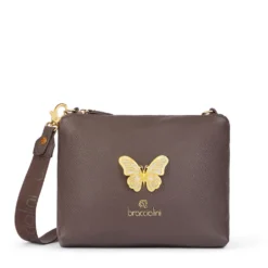 Pochette Donna con Tracolla BRACCIALINI linea Beth Jewels Marrone