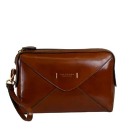 Pochette Donna THE BRIDGE linea Frida in Pelle Marrone