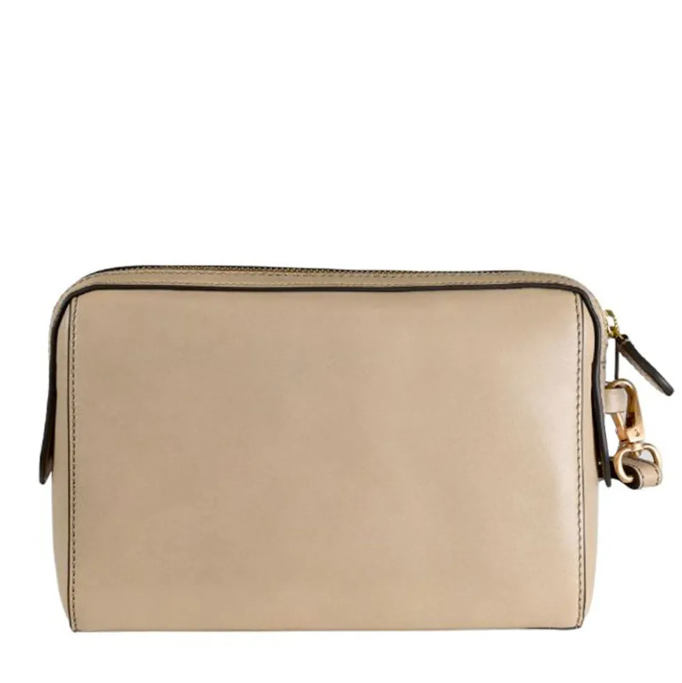 Pochette Donna THE BRIDGE linea Frida in Pelle color Burro