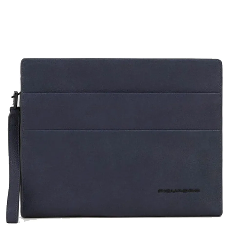 Pochette PIQUADRO porta iPad® Linea Paavo in Pelle Blu - AC5974S122