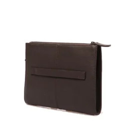 Pochette Uomo GIANNI CONTI in Pelle Dark Brown