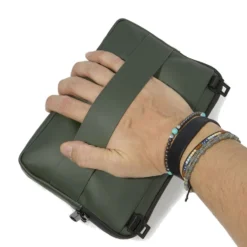 Pochette Uomo Piquadro in Tessuto colore Verde con Tracolla Linea Corner - AC6492C2OW