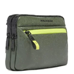 Pochette Uomo Piquadro in Tessuto colore Verde con Tracolla Linea Corner - AC6492C2OW