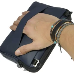 Pochette Uomo Piquadro in Tessuto colore Blu con Tracolla Linea Corner - AC6492C2OW