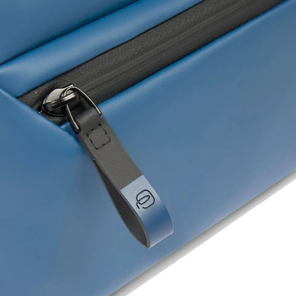 Pochette Uomo Piquadro in Tessuto colore Avio con Tracolla Linea Corner - AC6492C2OW