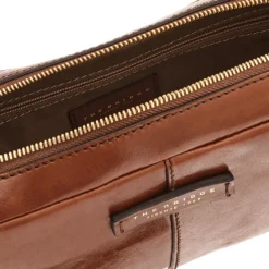 Pochette Uomo THE BRIDGE linea Vespucci in Pelle Marrone