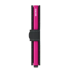 Porta Carte con Clip SECRID linea Miniwallet Matte Black e Fuchsia con RFID