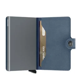 Porta Carte con Clip SECRID linea Original in Pelle Ice Blue con RFID