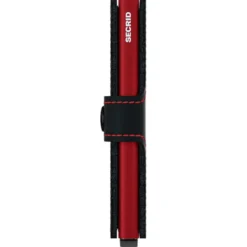 Porta Carte con Clip SECRID linea Matte in Pelle Black e Red con RFID