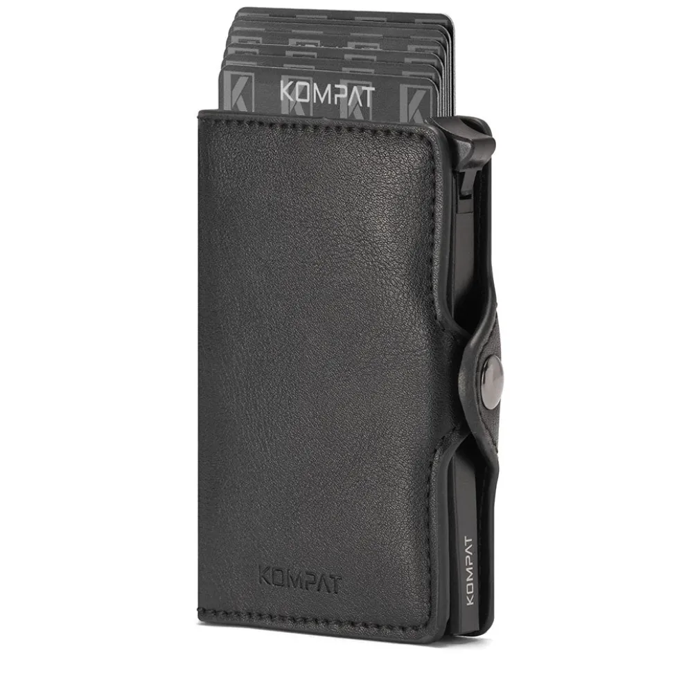 Portacarte KOMPAT linea Kompat S con RFID Colore Nero Essenziale
