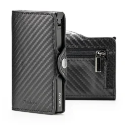 Portacarte KOMPAT linea Kompat S con RFID Colore Nero Carbon