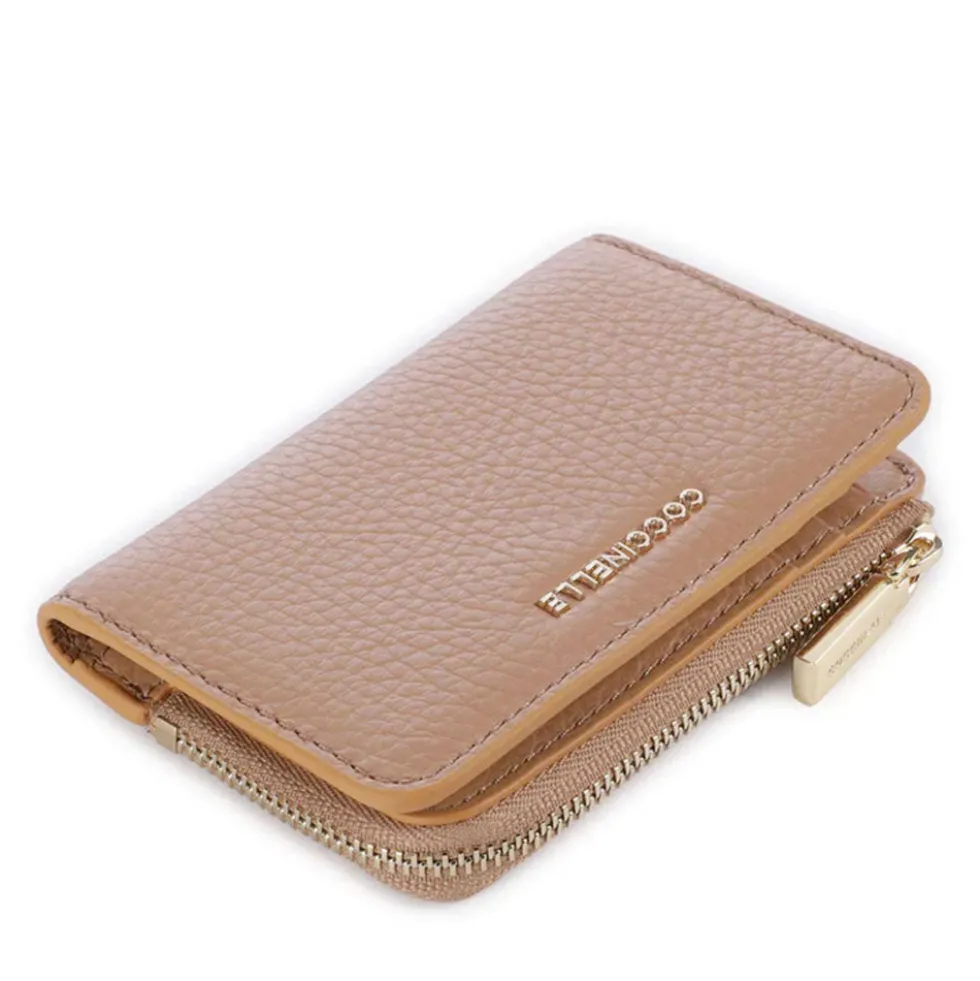 Portacarte Mini COCCINELLE in Pelle Linea Metallic Soft colore Skin