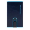 Portacarte PIQUADRO in Pelle e Alluminio con RFID Colore Blu Linea Blue Square - PP4891B2BLR