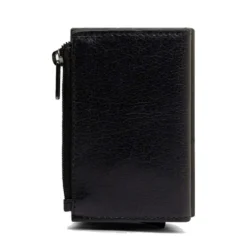 Portacarte PIQUADRO in Pelle e Alluminio con RFID Colore Nero Linea Solm - PP5585S141R