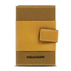 Portacarte PIQUADRO in Tessuto e Alluminio con RFID Colore Senape Linea Pq - Earth - PP5649S137R
