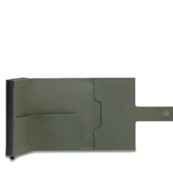 Portacarte PIQUADRO in Tessuto e Alluminio con RFID Colore Verde Linea Corner 2.0 - PP5649C2OWR