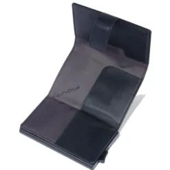 Portacarte PIQUADRO in Tessuto e Alluminio con RFID Colore Nero Linea Pq - Earth - PP5649S137R