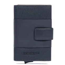 Portacarte PIQUADRO in Tessuto e Alluminio con RFID Colore Nero Linea Pq - Earth - PP5649S137R