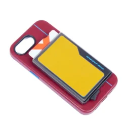 Portacarte PIQUADRO MagSafe in Alluminio e Pelle con RFID Colore Giallo - PP7072B2R