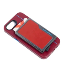 Portacarte PIQUADRO MagSafe in Alluminio e Pelle con RFID Colore Cuoio - PP7072B2R