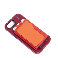 Portacarte PIQUADRO MagSafe in Alluminio e Pelle con RFID Colore Arancio - PP7072S145R