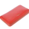 Portafoglio Donna COCCINELLE Zip Around in Pelle Gazpacho Linea Metallic Soft