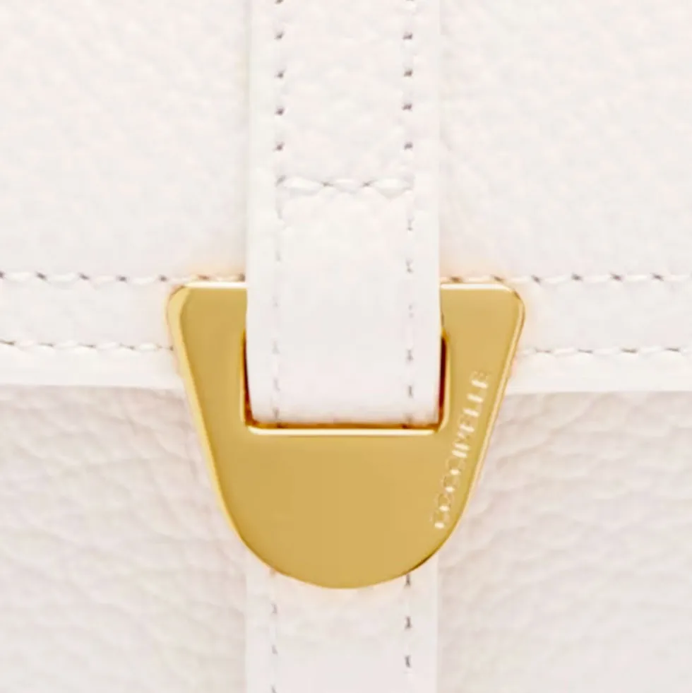 Portafoglio Donna COCCINELLE in Pelle Colore Blanco Linea Campus Misura Piccola