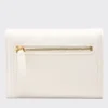 Portafoglio Donna COCCINELLE in Pelle Colore Blanco Linea Campus con Zip Posteriore