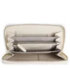 Portafoglio Donna COCCINELLE Zip Around in Pelle Pearl Linea Metallic Soft
